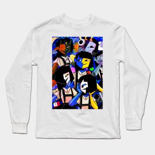 The Many Faces Of ENA Long Sleeve T-Shirt